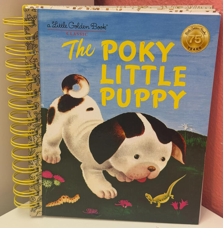 Spiral bound classic journal made from The Poky Little Puppy, item #CL86.